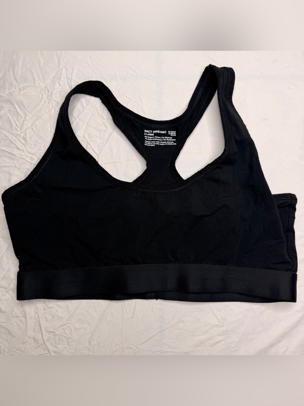 Pact sports bra size xl